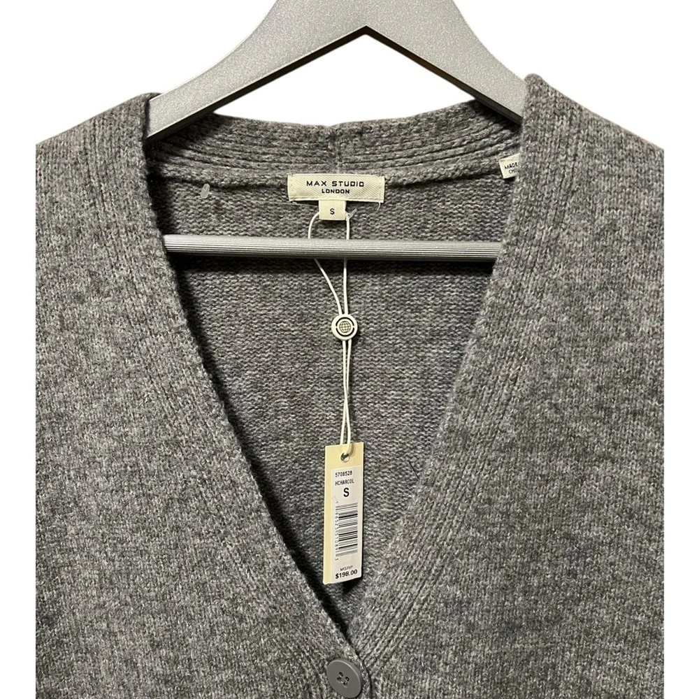 Max Studio Gray Cardigan – Small